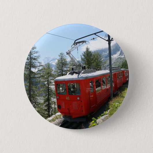 Mer de Glace - Chamonix Frankrijk Ronde Button 5,7 Cm (Voorkant)