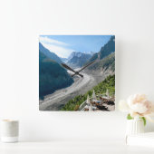 Mer DE Glace - Chamonix Frankrijk Vierkante Klok (Huis)