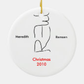 Mer- en Rem-versiering Keramisch Ornament (Achterkant)