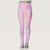 Mer Mama Mermaid Pattern Leggings (Voorkant)