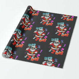 Mer rizz mas - Christmas Rizz funny Santa  Cadeaupapier