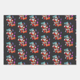 Mer rizz mas - Christmas Rizz funny Santa  Inpakpapier Vel