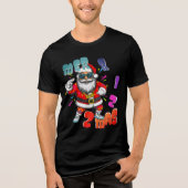 Mer rizz mas - Christmas Rizz funny Santa  Tri-Blend Shirt (Voorkant)
