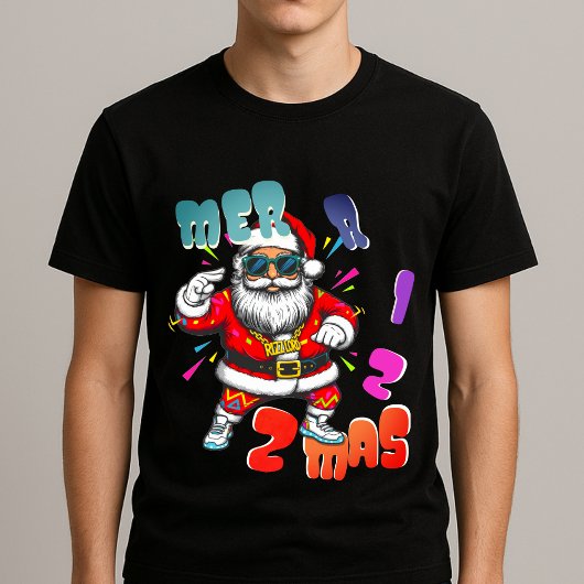 Mer rizz mas - Christmas Rizz funny Santa  Tri-Blend Shirt