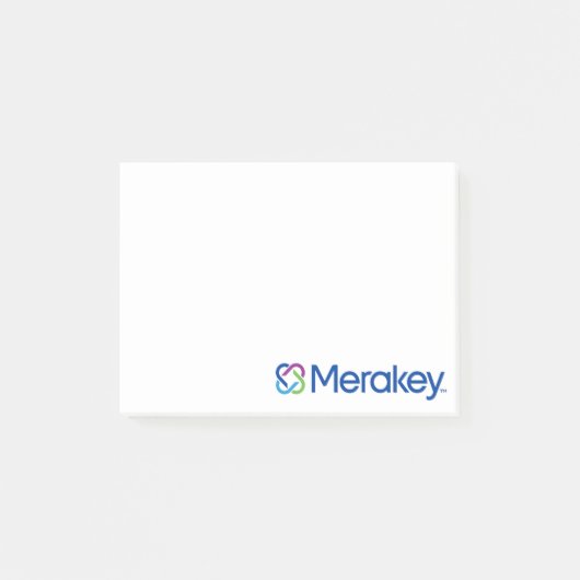 Merakey Logo 4x3" Post-it Notes (Voorkant)