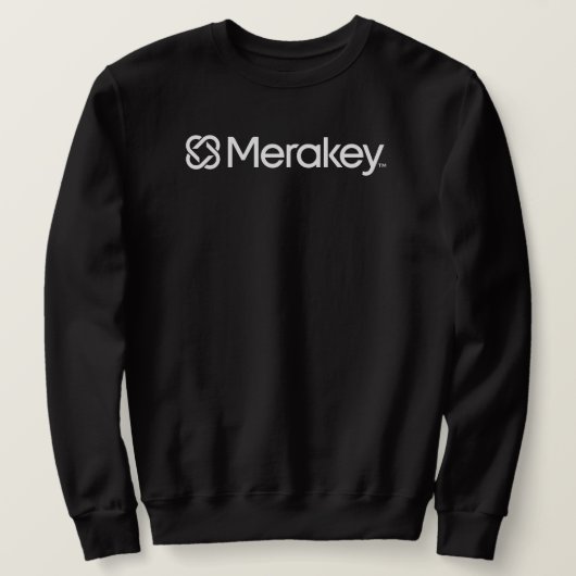 Merakey Logo Black Sweatshirt (Design voorkant)