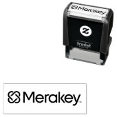 Merakey Logo Stamp Zelfinktende Stempel (In situ)