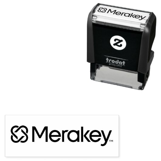 Merakey Logo Stamp Zelfinktende Stempel (In situ)