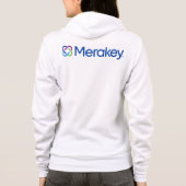 Merakey Logo Women's Zip-Up Hoodie (Achterkant)