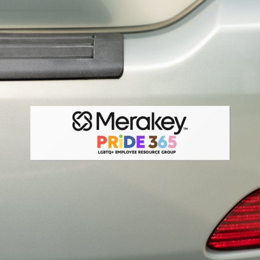 Merakey PRIDE Bumpersticker (Op auto)