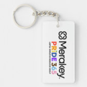 Merakey PRIDE Rectangle Sleutelhanger (Voorkant)