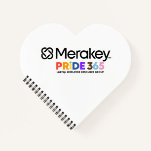 Merakey PRIDE Spiral Heart Shaped Notitieboek
