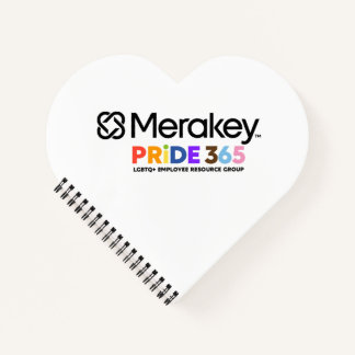 Merakey PRIDE Spiral Heart Shaped Notitieboek