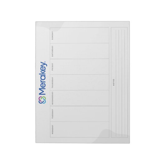 Merakey Weekly Planner Notitieblok (Linkerzijde)