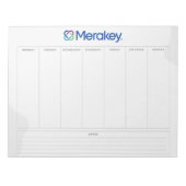 Merakey Weekly Planner Notitieblok (Voorkant)