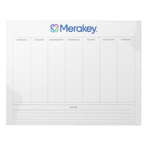 Merakey Weekly Planner Notitieblok