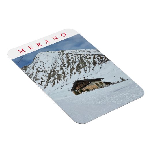 Merano berg uitzicht koelkastmagneet magneet (Rechterzijde)
