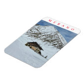 Merano berg uitzicht koelkastmagneet magneet (Linkerzijde)