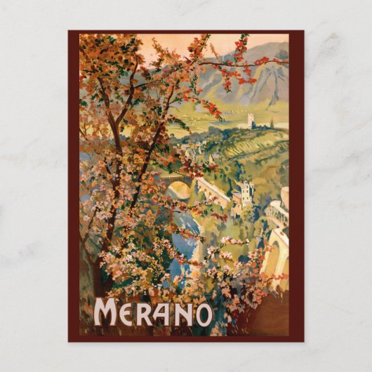 Merano Stad, Italië Briefkaart (Voorkant)