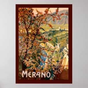 Merano Stad, Italië Poster
