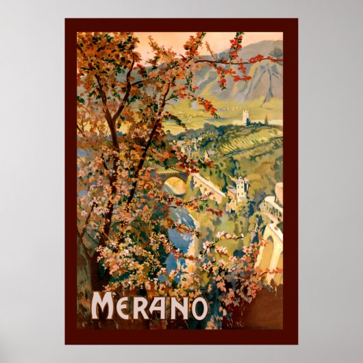 Merano Stad, Italië Poster (Voorkant)