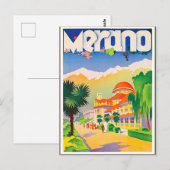 Merano Walk, Italië Briefkaart (Voorkant / Achterkant)