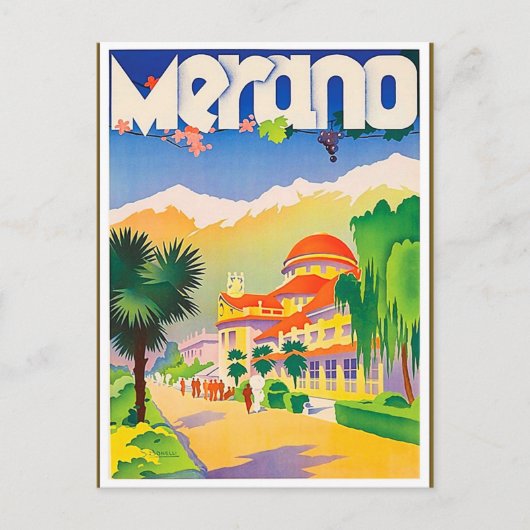 Merano Wandelroute, Italië Briefkaart (Voorkant)