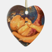 Merbaby bij nacht keramisch ornament (Rechts)