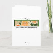 Merbaby's met zeepaardjes & vers Verjaardag Kaart (Achterkant)