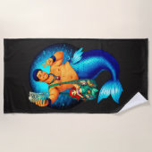 Merbear Lagoon - Kai Mizuno Strandlaken (Voorkant)