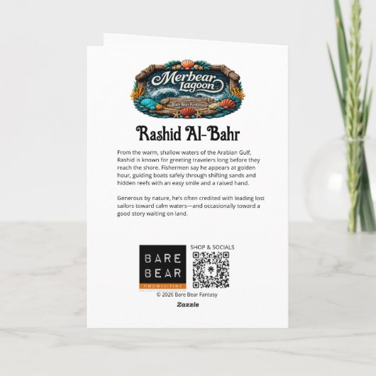 Merbear Lagoon - Rashid Al-Bahr Kaart (Achterkant)