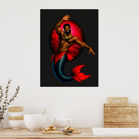 Merbear Lagune - Kwame Nsu Poster (Keuken)