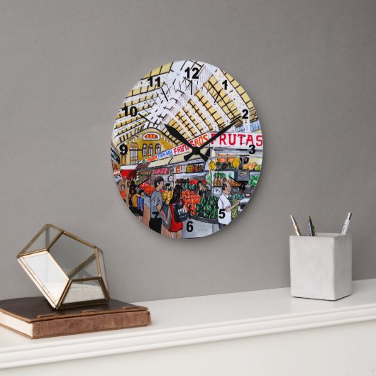 Mercado Central de Valencia Painting by Alfred Fox Grote Klok (Kantoor)