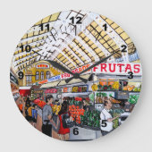 Mercado Central de Valencia Painting by Alfred Fox Grote Klok (Voorkant)