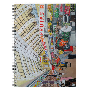 Mercado Central de Valencia Schilderij door Alfred Notitieboek
