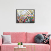 Mercado Central de Valencia Schilderij van Alfred  Canvas Afdruk (Insitu (Woonkamer))