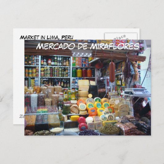 Mercado de Miraflores Briefkaart (Voorkant / Achterkant)