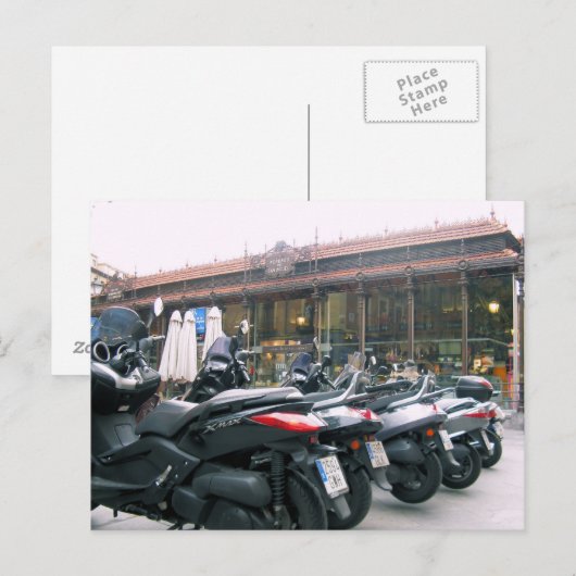 Mercado de San Miguel - Madrid, Spanje Briefkaart (Voorkant / Achterkant)