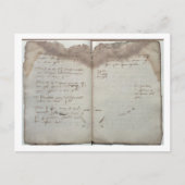 Mercantile documents, letter of acceptation van de briefkaart (Voorkant)