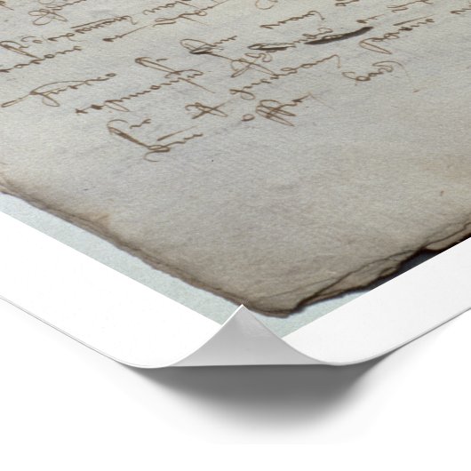Mercantile documents, letter of acceptation van de poster (Hoek)