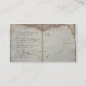 Mercantile documents, letter of acceptation van de visitekaartje (Achterkant)