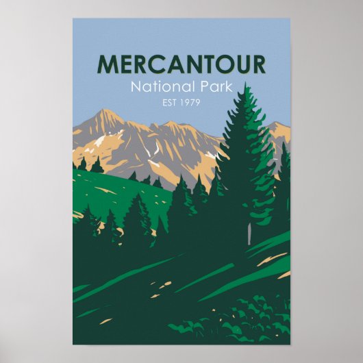 Mercantour National Park Frankrijk Poster (Voorkant)