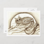 Mercat bij de maan briefkaart (Voorkant / Achterkant)