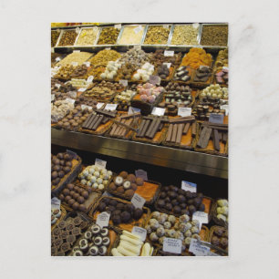 Mercat de Sant Josep, snoep voor chocolade Briefkaart