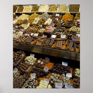Mercat de Sant Josep, snoep voor chocolade Poster