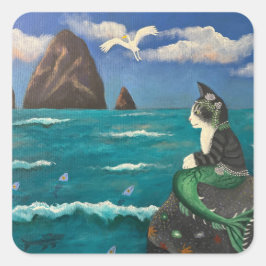 Mercat en Fans Vierkante Sticker