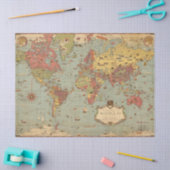 Mercator Map of the World Tissuepapier (Craft)