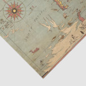Mercator Map of the World Tissuepapier (Detail)