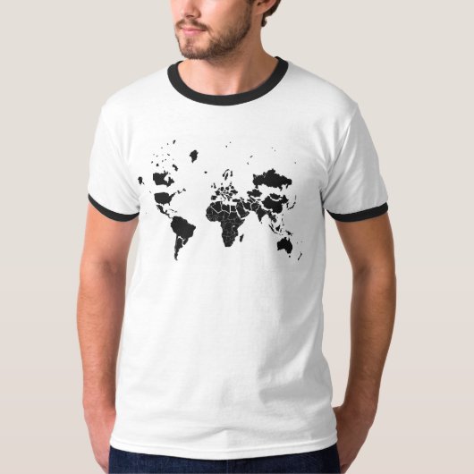 Mercator Projectie T-shirt (Voorkant)