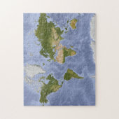Mercator-Wereldkaart Legpuzzel (Verticaal)